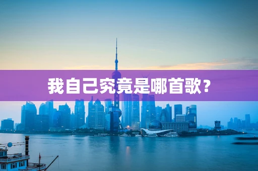 我自己究竟是哪首歌？