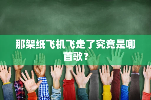 那架纸飞机飞走了究竟是哪首歌？