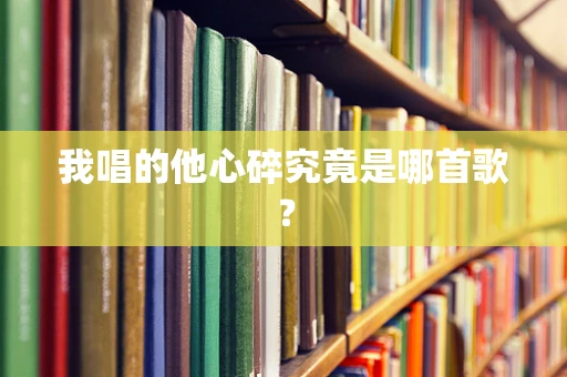 我唱的他心碎究竟是哪首歌？