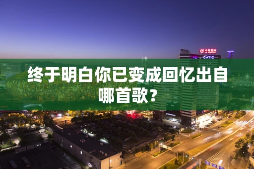终于明白你已变成回忆出自哪首歌？