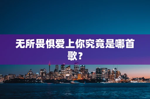 无所畏惧爱上你究竟是哪首歌？
