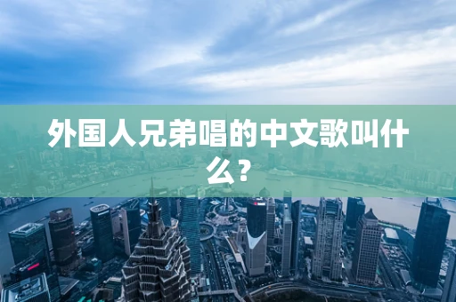 外国人兄弟唱的中文歌叫什么？