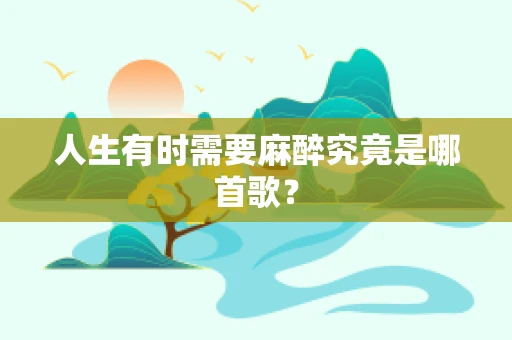 人生有时需要麻醉究竟是哪首歌？