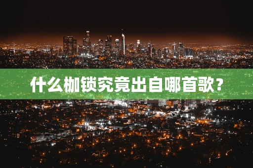 什么枷锁究竟出自哪首歌？