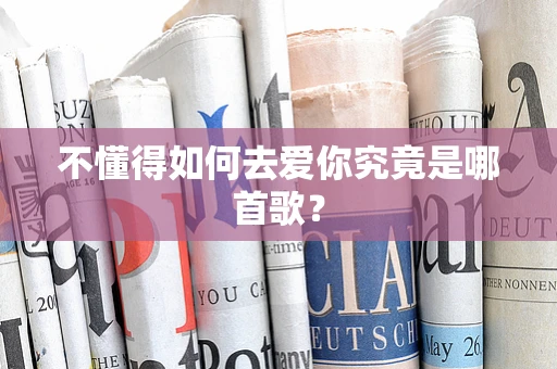 不懂得如何去爱你究竟是哪首歌？