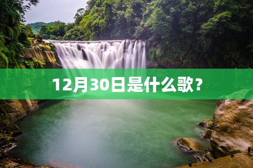 12月30日是什么歌？