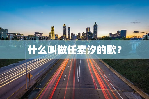 什么叫做任素汐的歌？