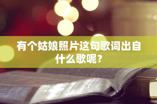 有个姑娘照片这句歌词出自什么歌呢？
