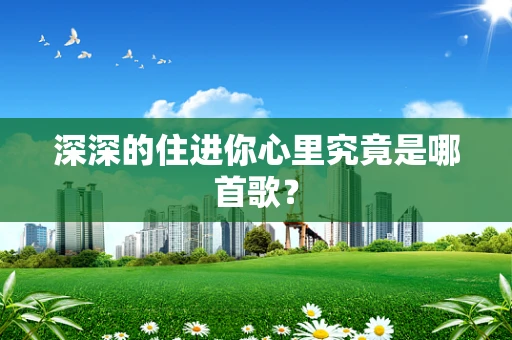 深深的住进你心里究竟是哪首歌？