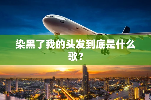 染黑了我的头发到底是什么歌？