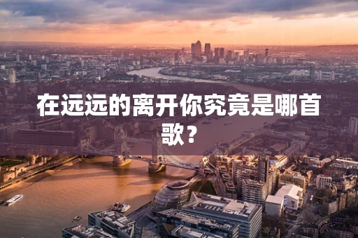 在远远的离开你究竟是哪首歌？