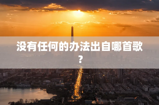 没有任何的办法出自哪首歌？