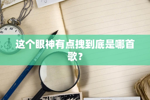 这个眼神有点拽到底是哪首歌？