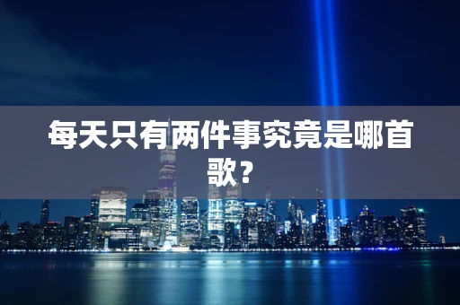 每天只有两件事究竟是哪首歌？
