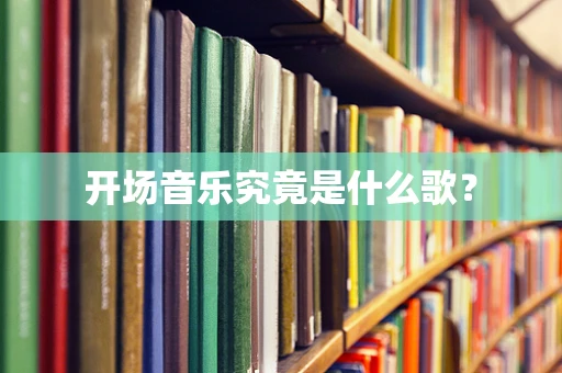 开场音乐究竟是什么歌？