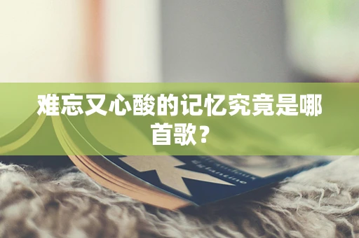 难忘又心酸的记忆究竟是哪首歌？