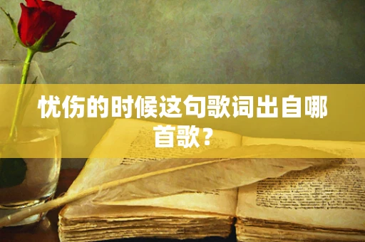 忧伤的时候这句歌词出自哪首歌？
