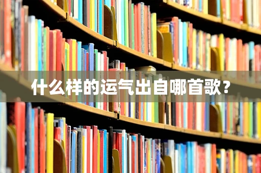 什么样的运气出自哪首歌？