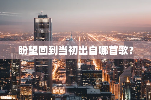 盼望回到当初出自哪首歌？