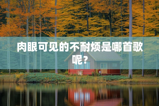 肉眼可见的不耐烦是哪首歌呢？