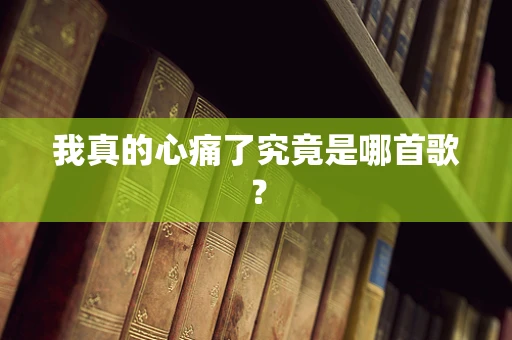 我真的心痛了究竟是哪首歌？