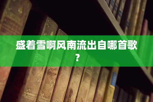 盛着雪啊风南流出自哪首歌？