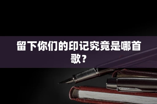 留下你们的印记究竟是哪首歌？