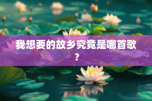 我想要的故乡究竟是哪首歌？