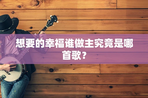 想要的幸福谁做主究竟是哪首歌？