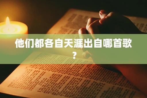 他们都各自天涯出自哪首歌？