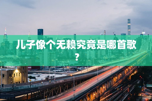儿子像个无赖究竟是哪首歌？