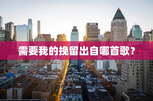 需要我的挽留出自哪首歌？