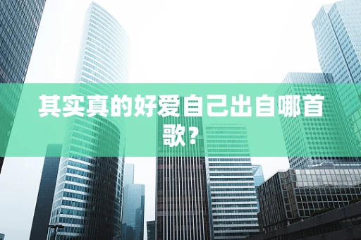 其实真的好爱自己出自哪首歌？