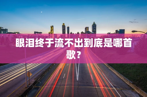 眼泪终于流不出到底是哪首歌？