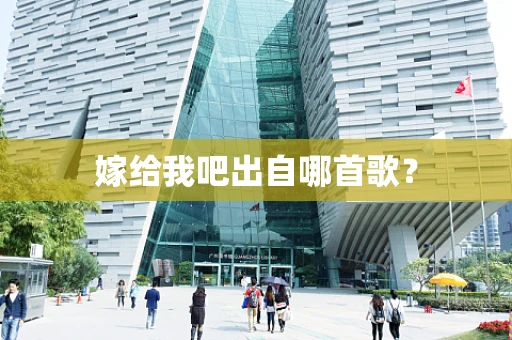 嫁给我吧出自哪首歌？