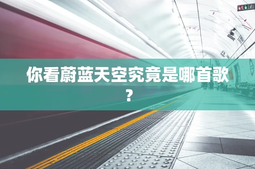 你看蔚蓝天空究竟是哪首歌？