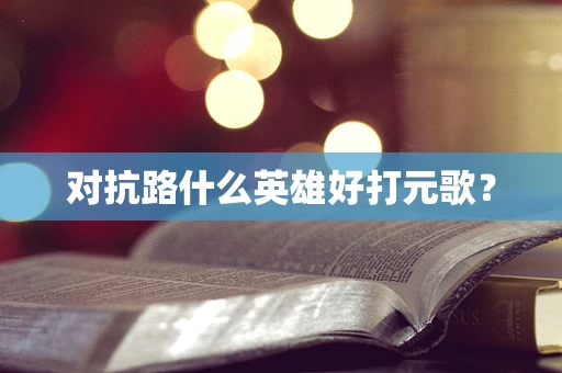 对抗路什么英雄好打元歌？