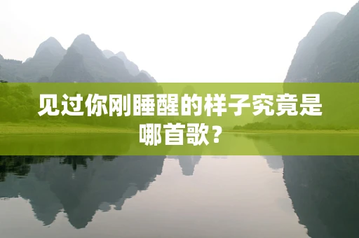 见过你刚睡醒的样子究竟是哪首歌？