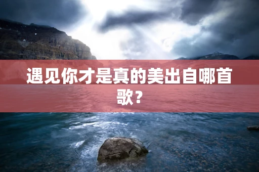 遇见你才是真的美出自哪首歌？