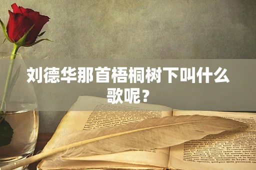 刘德华那首梧桐树下叫什么歌呢？