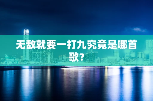 无敌就要一打九究竟是哪首歌？