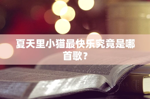 夏天里小猫最快乐究竟是哪首歌？