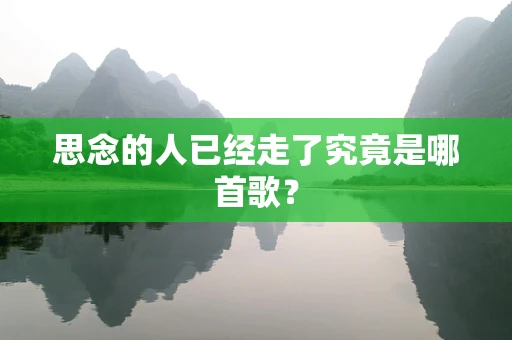 思念的人已经走了究竟是哪首歌？
