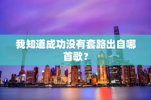 我知道成功没有套路出自哪首歌？