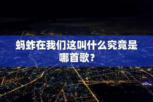 蚂蚱在我们这叫什么究竟是哪首歌？