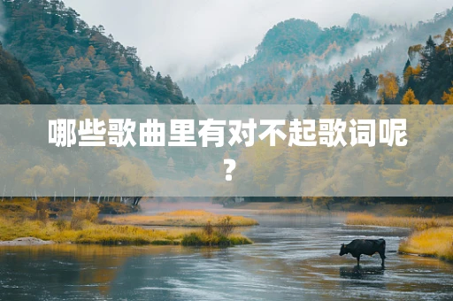 哪些歌曲里有对不起歌词呢？