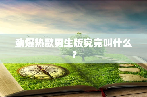 劲爆热歌男生版究竟叫什么？