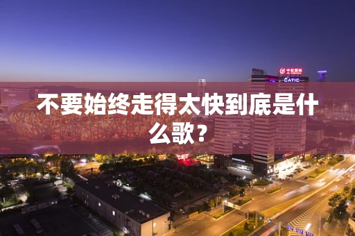 不要始终走得太快到底是什么歌？