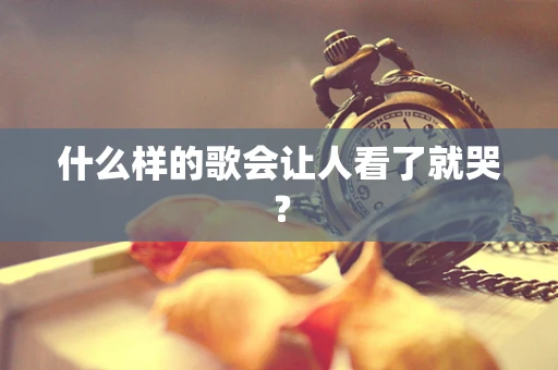 什么样的歌会让人看了就哭？