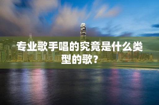 专业歌手唱的究竟是什么类型的歌？